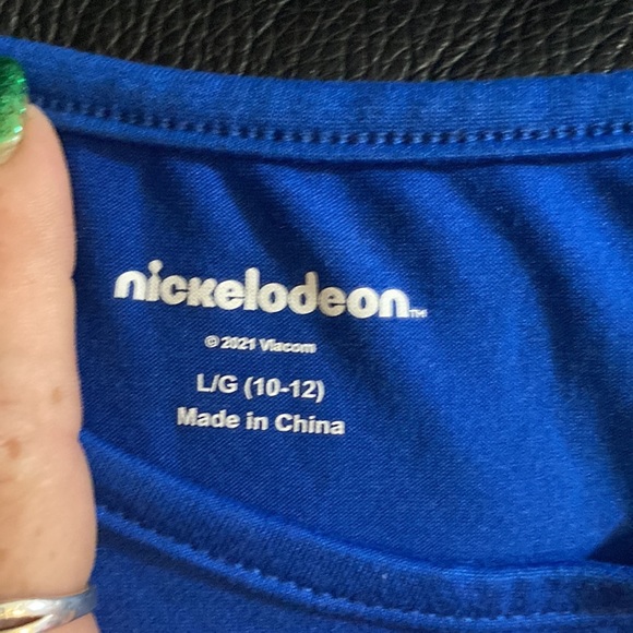 Jojo siwa girls blue dress size 10/12 casual with multicolor designs - Picture 2 of 3